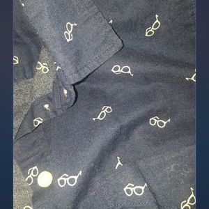 H&M Navy Blue Button Up